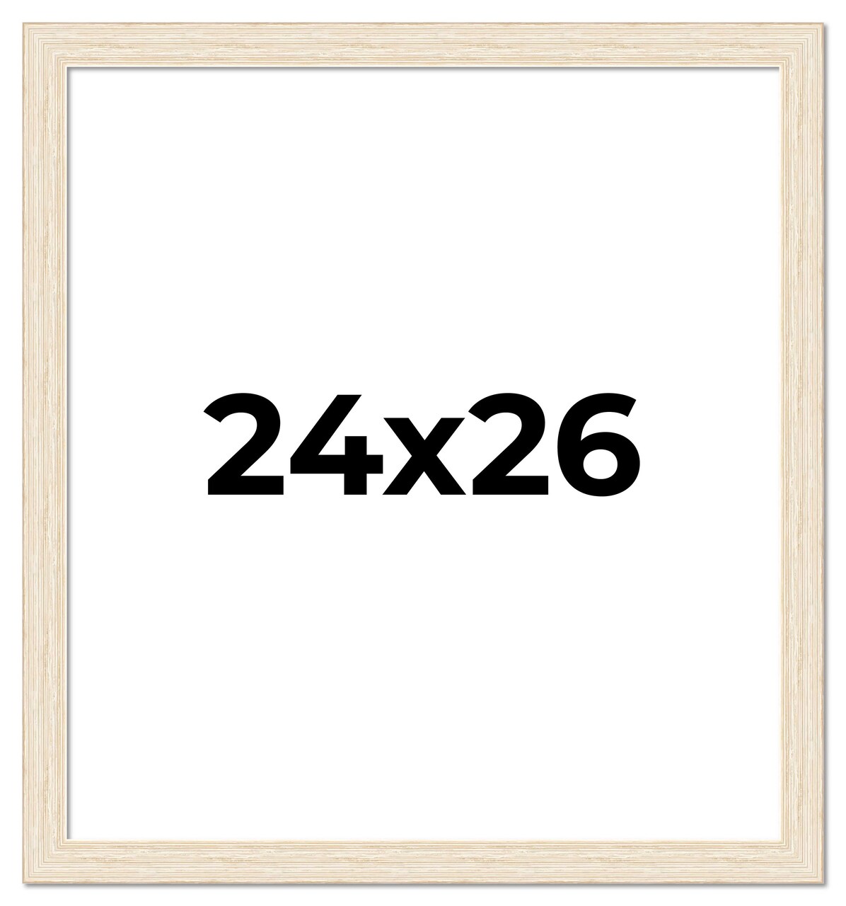 24x26 Wide Barnwood Picture Frame with UV-Resistant Acrylic & Acid Free Backing, Available in 6 Paint Finishes - Grey, Brown, White, and Black